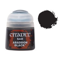 Citadel Paint Base Abaddon Black Tilsvarer P3 Thamar Black